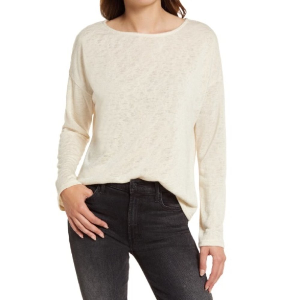 TREASURE & BOND Structured Knit Tunic Top XL